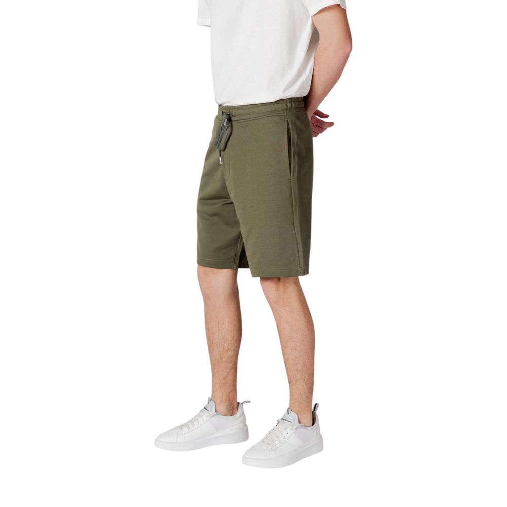 Replay Green Cotton Bermuda Shorts | Regal Royce