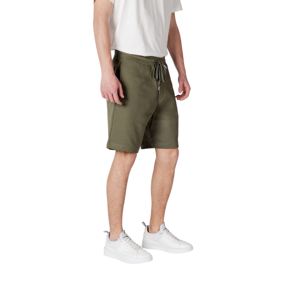 Replay Green Cotton Bermuda Shorts | Regal Royce