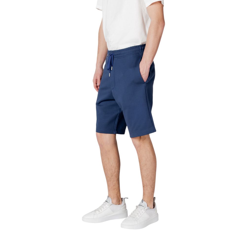 Replay Blue Cotton Bermuda Shorts | Regal Royce