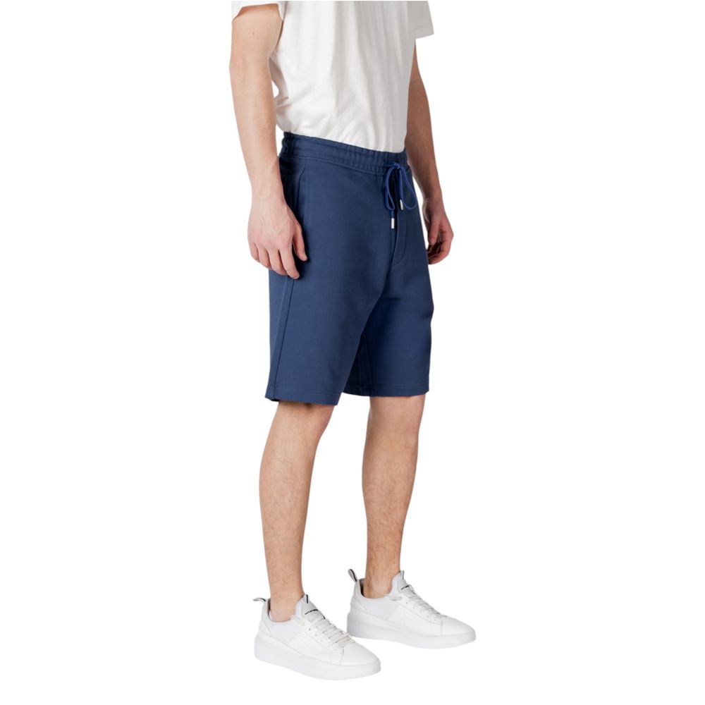 Replay Blue Cotton Bermuda Shorts | Regal Royce