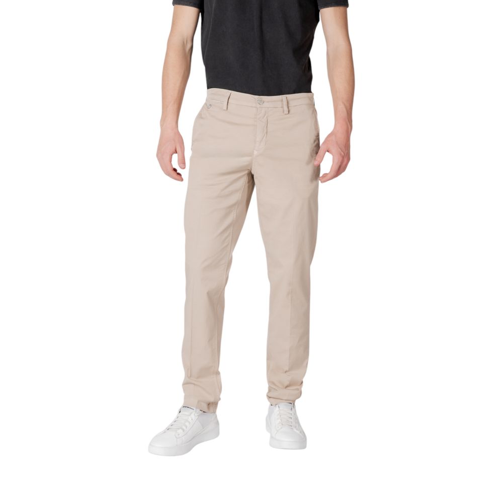 Replay Beige Cotton Casual Pants | Regal Royce