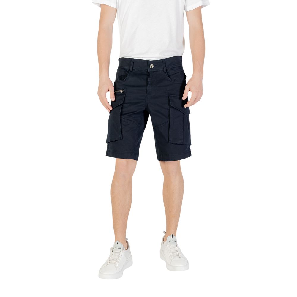 Replay Blue Cotton Bermuda Shorts | Regal Royce