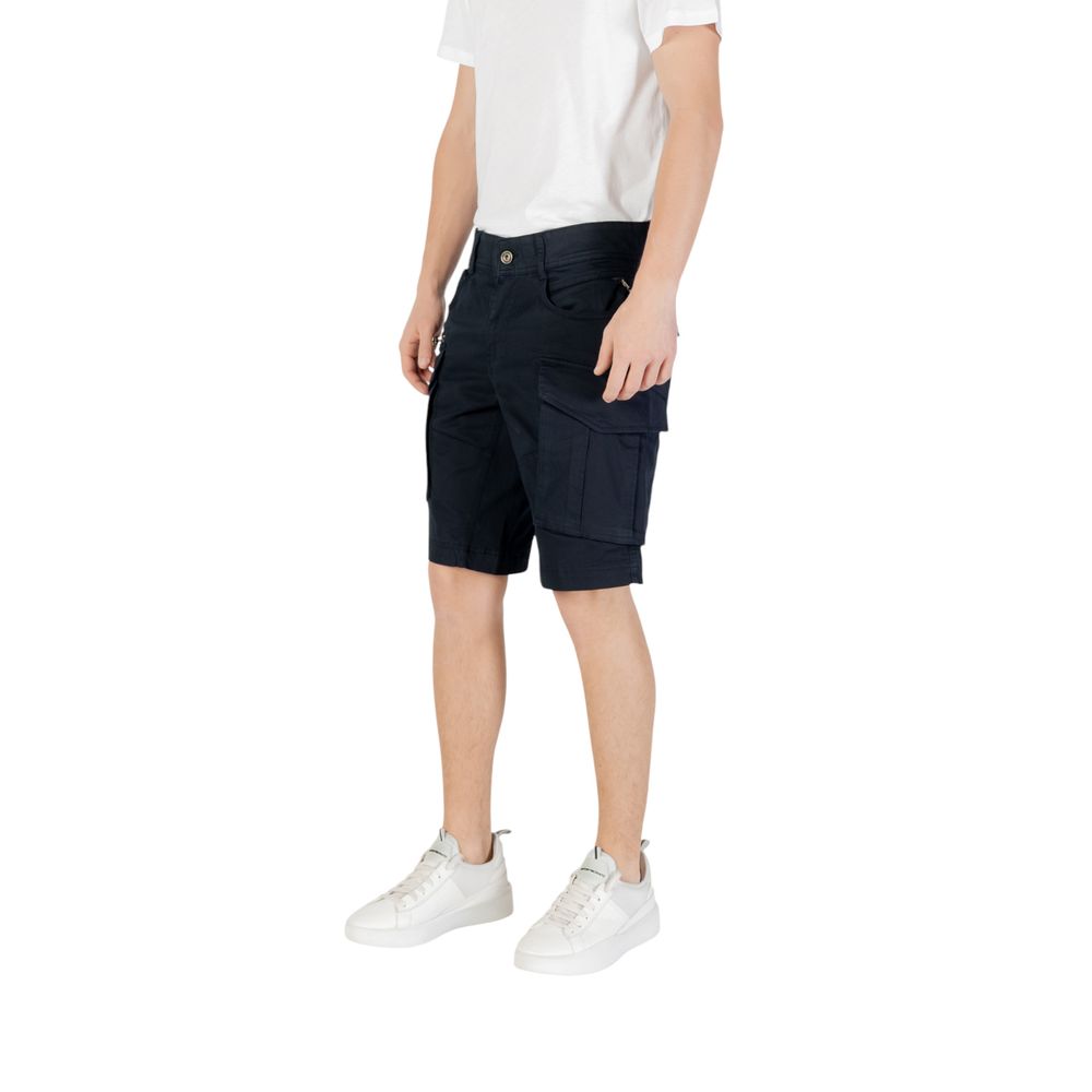 Replay Blue Cotton Bermuda Shorts | Regal Royce