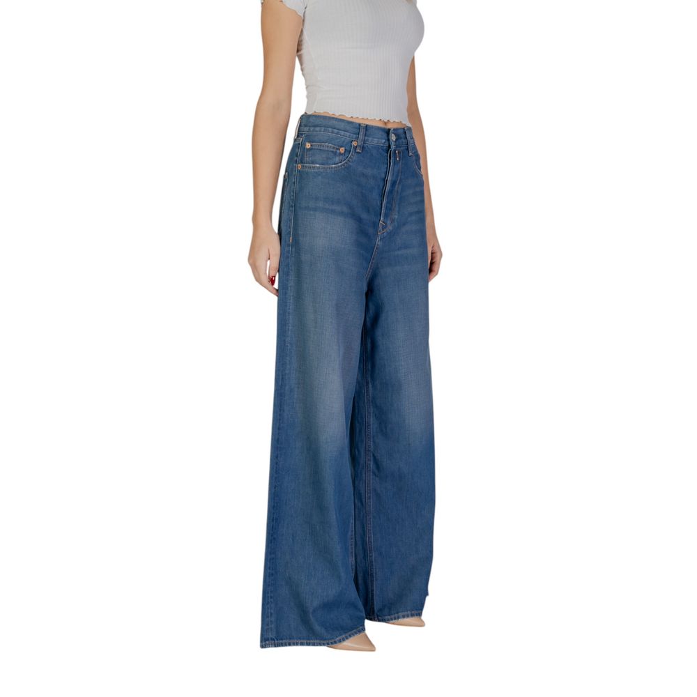 Replay Blue Cotton Bootcut Jeans | Regal Royce