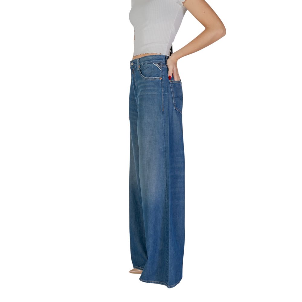 Replay Blue Cotton Bootcut Jeans | Regal Royce