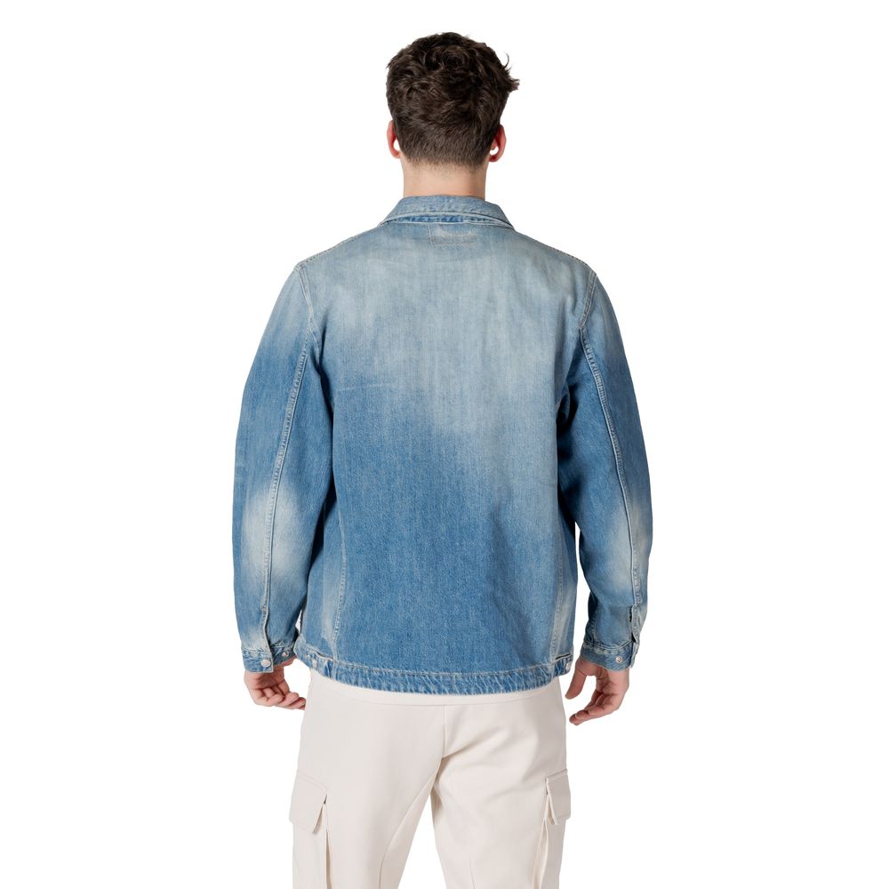 Replay Light Blue Cotton Denim Jacket | Regal Royce