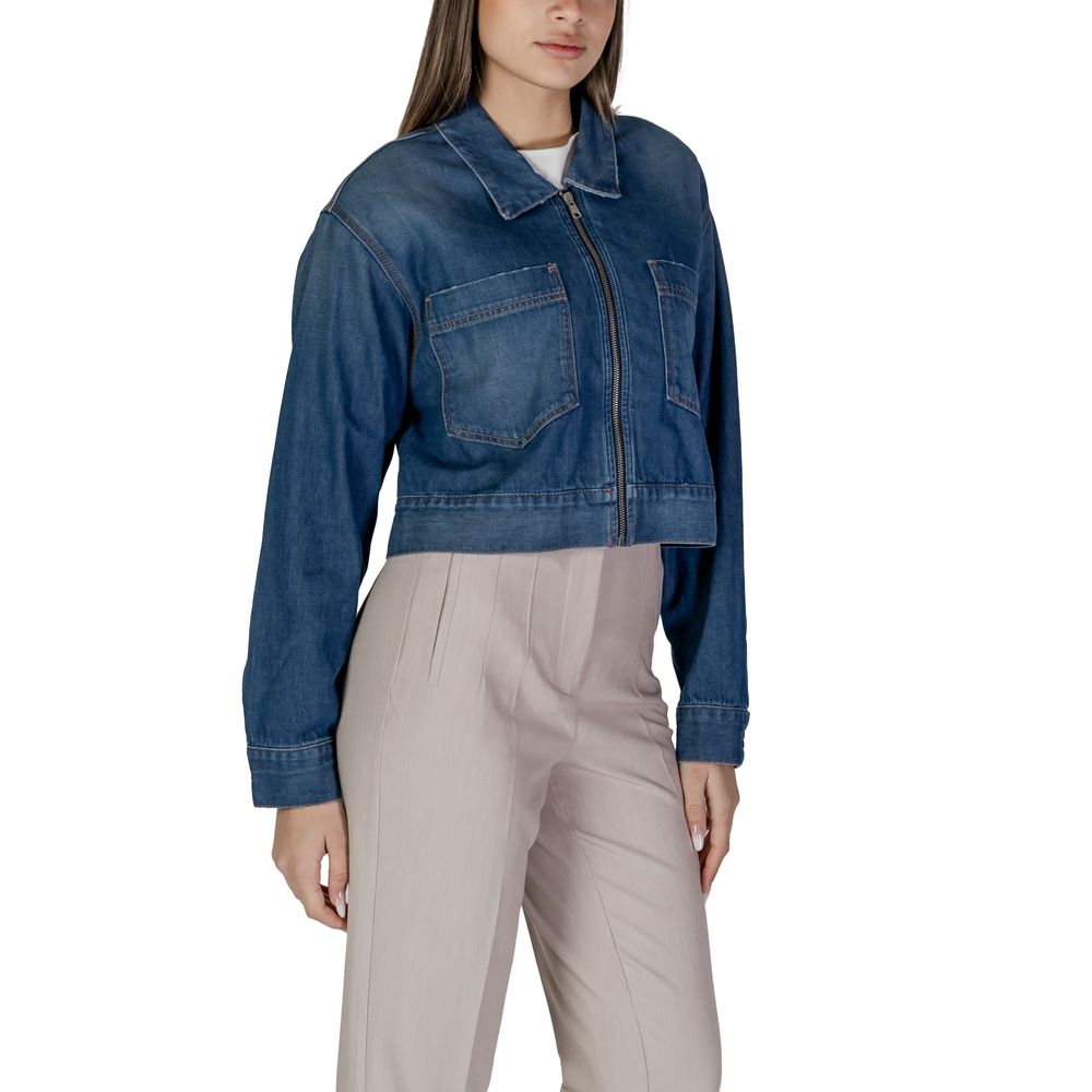 Replay Blue Cotton Denim Jacket | Regal Royce