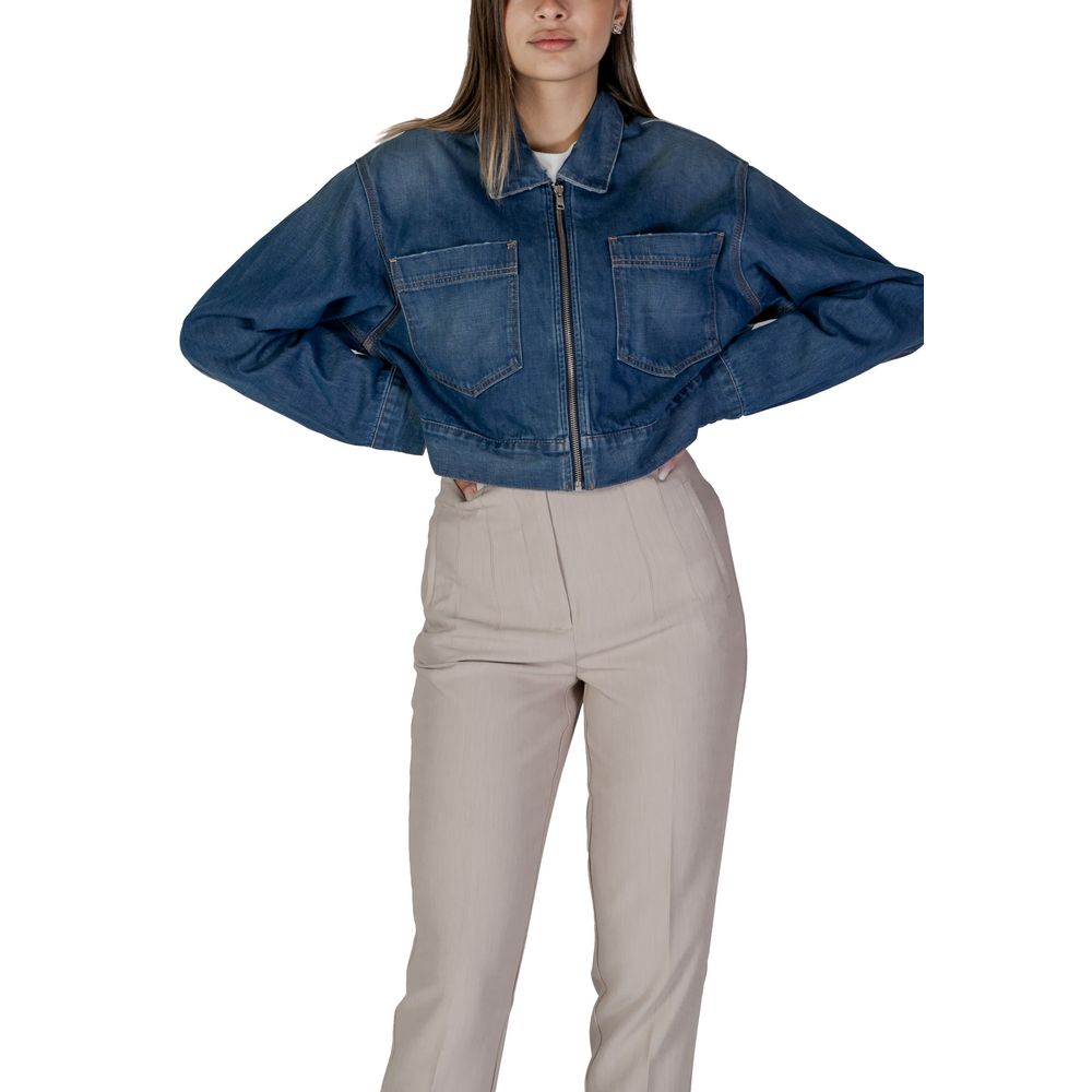 Replay Blue Cotton Denim Jacket | Regal Royce