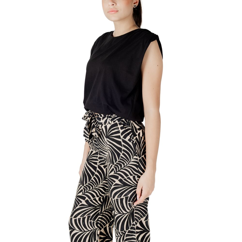 Jacqueline De Yong Black Cotton Top | Regal Royce