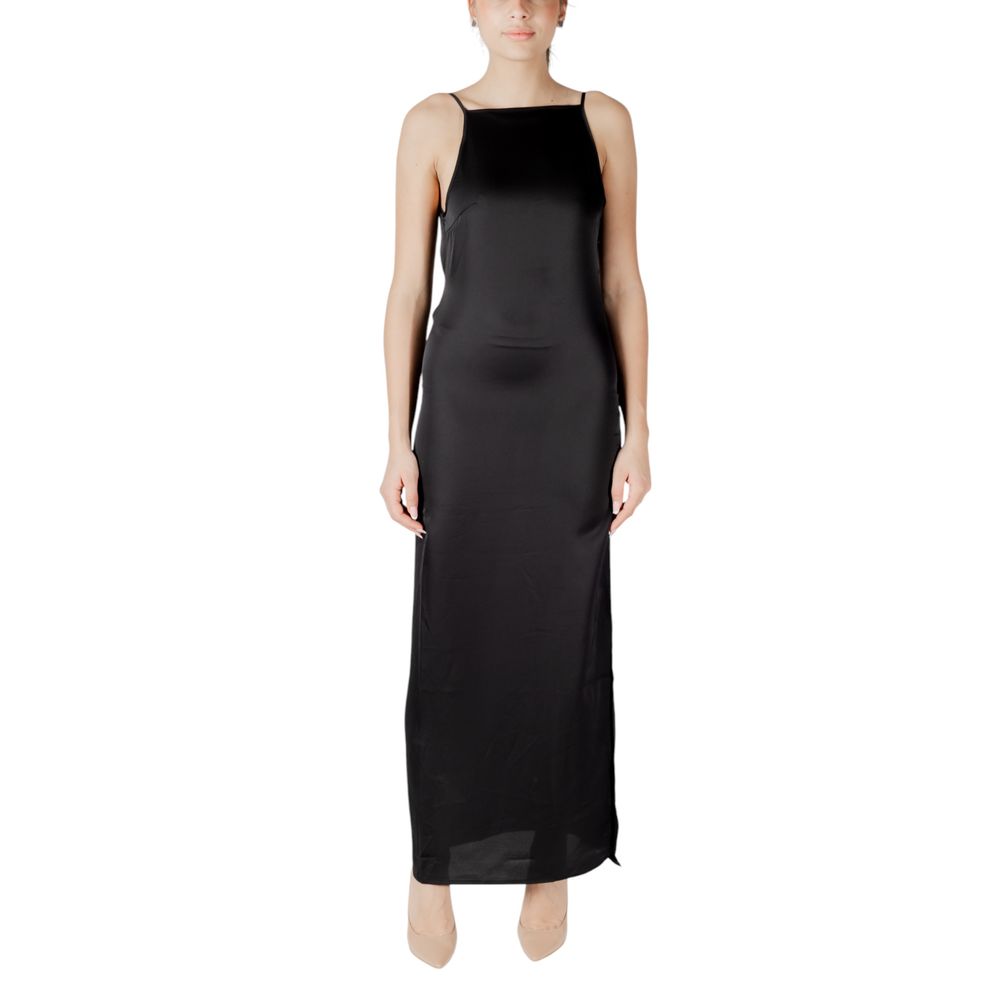 Only Black Recycled Polyester Long Dress | Regal Royce