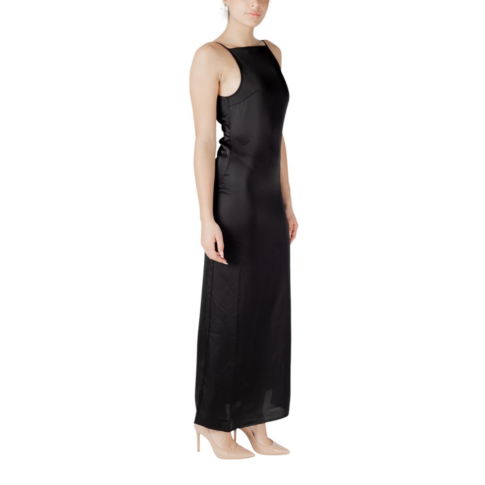 Only Black Recycled Polyester Long Dress | Regal Royce