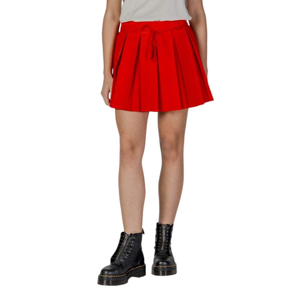 Only Red Recycled Polyester Mini Skirt | Regal Royce