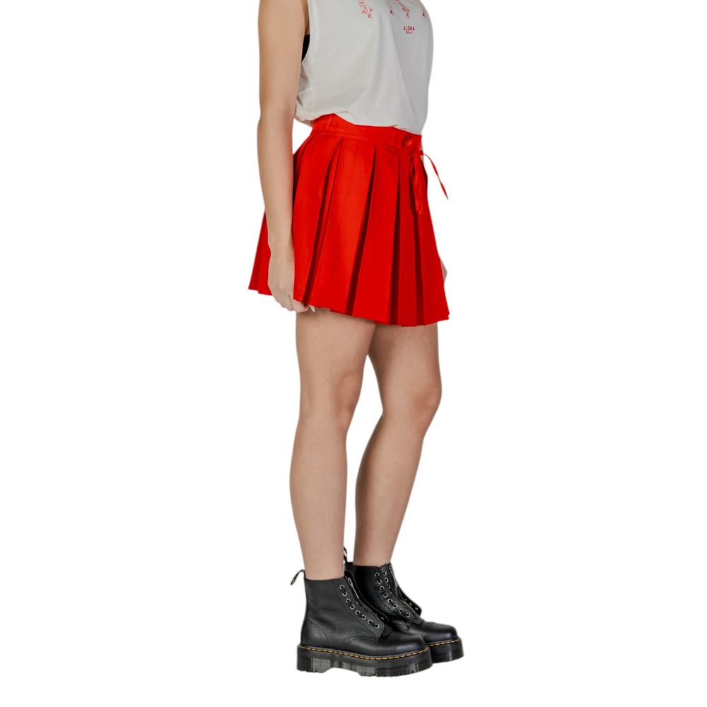 Only Red Recycled Polyester Mini Skirt | Regal Royce