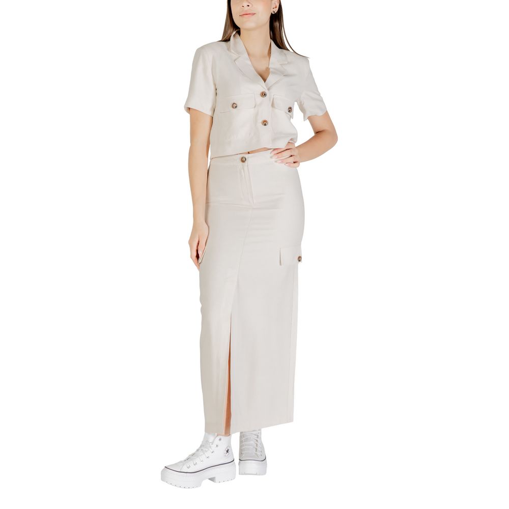 Jacqueline De Yong Bicolor Viscose Long Skirt | Regal Royce