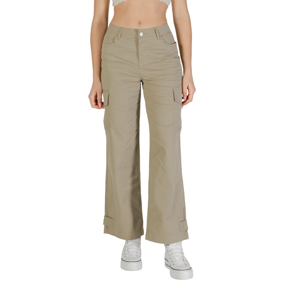 Only Beige Cotton Cargo Pants | Regal Royce