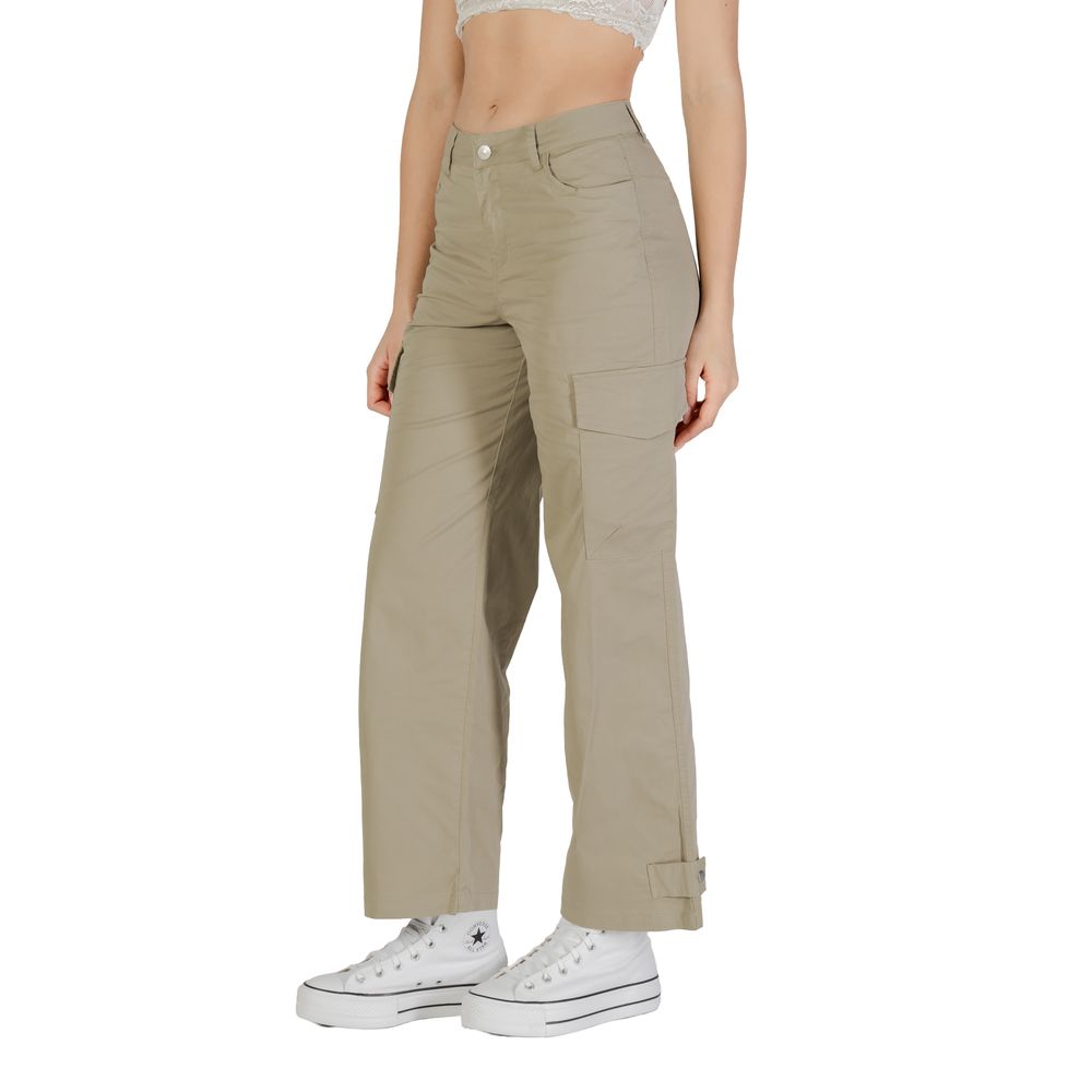 Only Beige Cotton Cargo Pants | Regal Royce