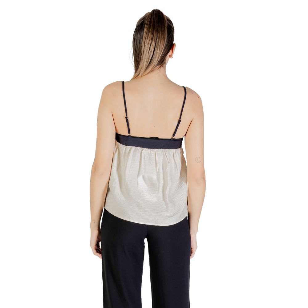 Vero Moda Cream Nylon Top | Regal Royce