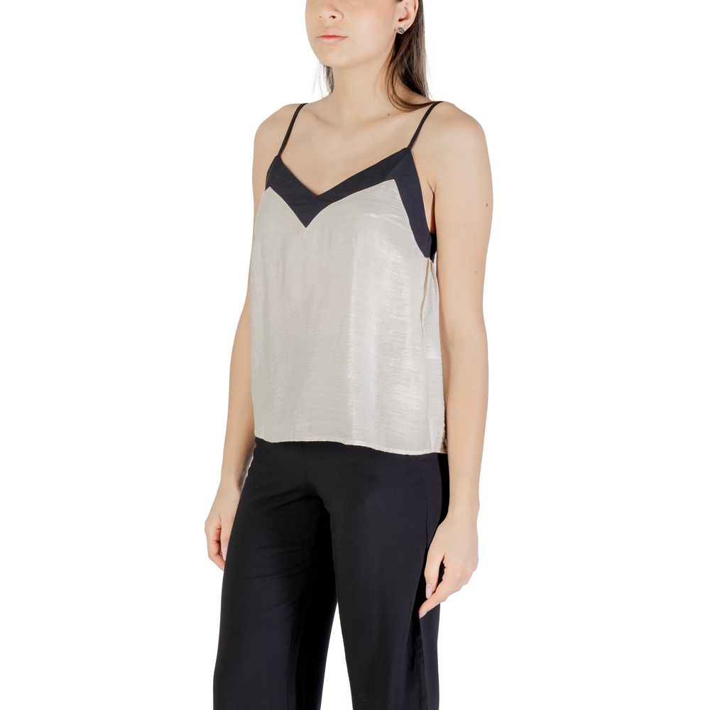 Vero Moda Cream Nylon Top | Regal Royce