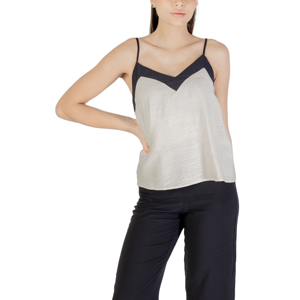 Vero Moda Cream Nylon Top | Regal Royce