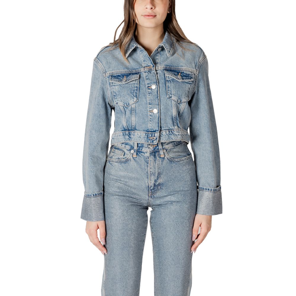 Only Light Blue Organic Cotton Jackets & Coat | Regal Royce