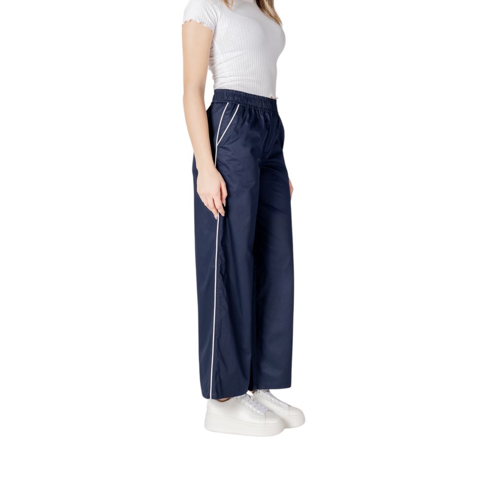 Only Blue Cotton Casual Pants | Regal Royce
