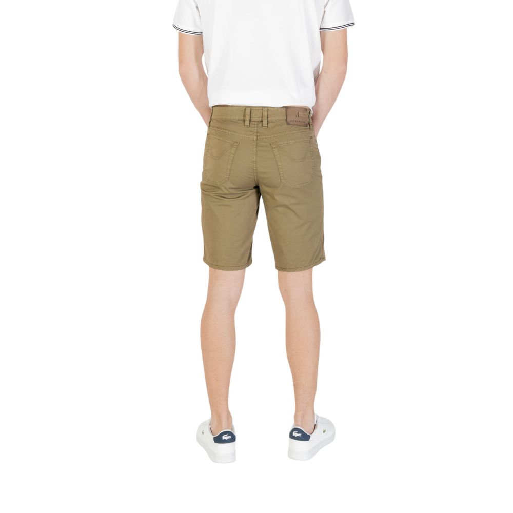 Jeckerson Green Cotton Bermuda Shorts | Regal Royce