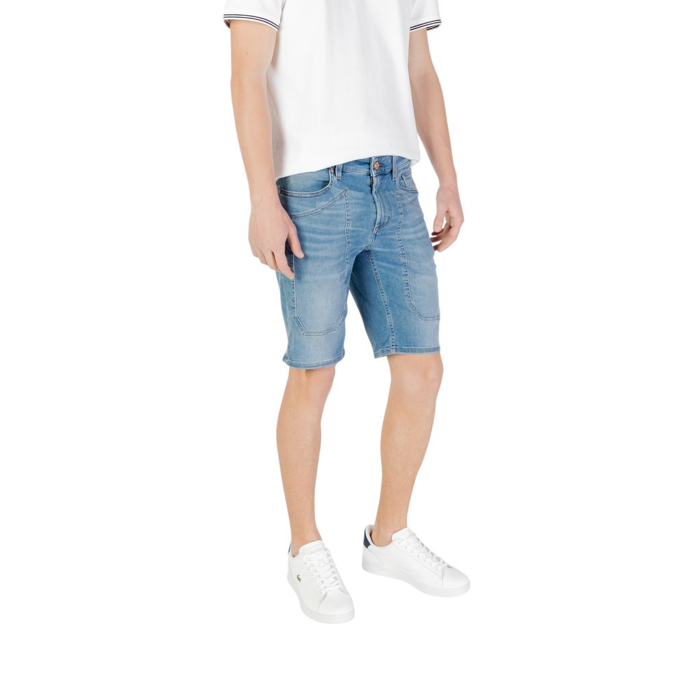 Jeckerson Light Blue Cotton Bermuda Shorts | Regal Royce