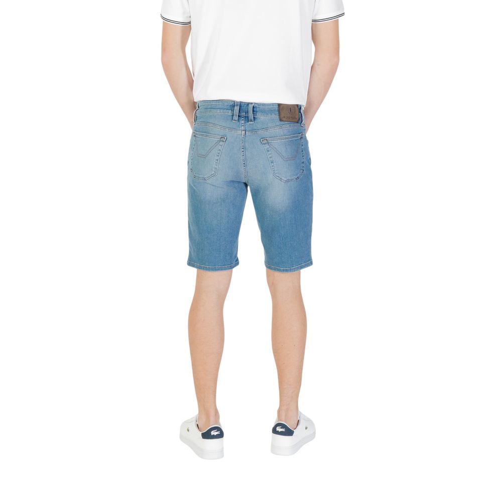 Jeckerson Light Blue Cotton Bermuda Shorts | Regal Royce