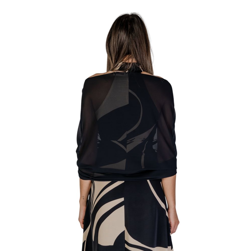 Rinascimento Black Polyester Scarf | Regal Royce