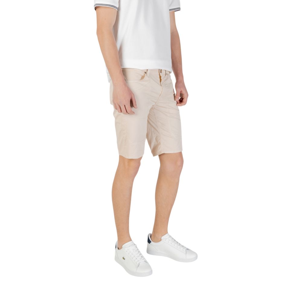 Jeckerson Beige Cotton Bermuda Shorts | Regal Royce