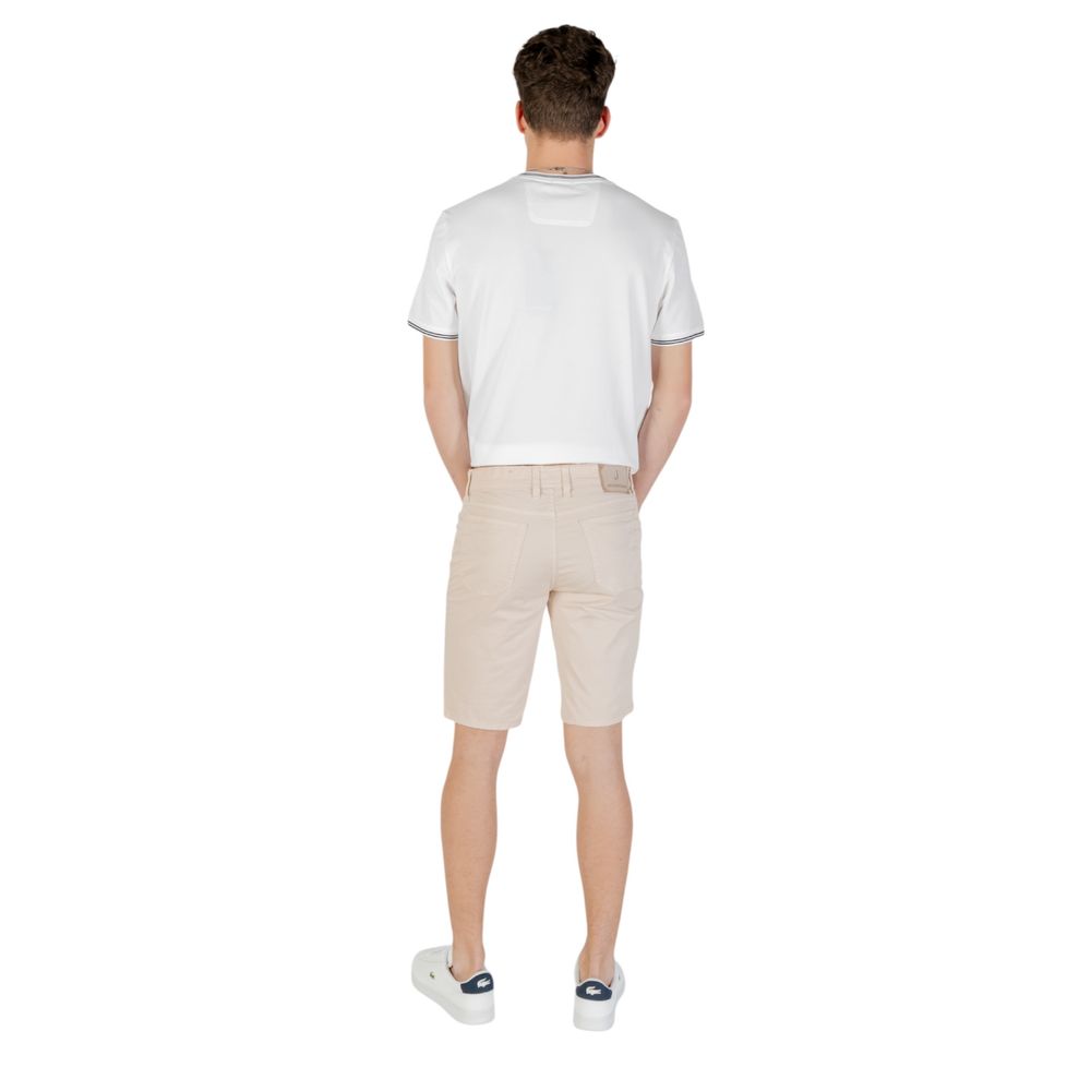 Jeckerson Beige Cotton Bermuda Shorts | Regal Royce