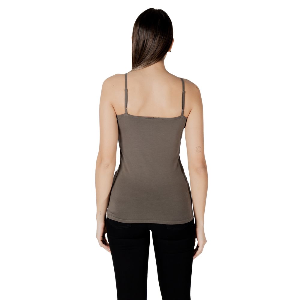 Morgan De Toi Green Cotton Tank Tops | Regal Royce
