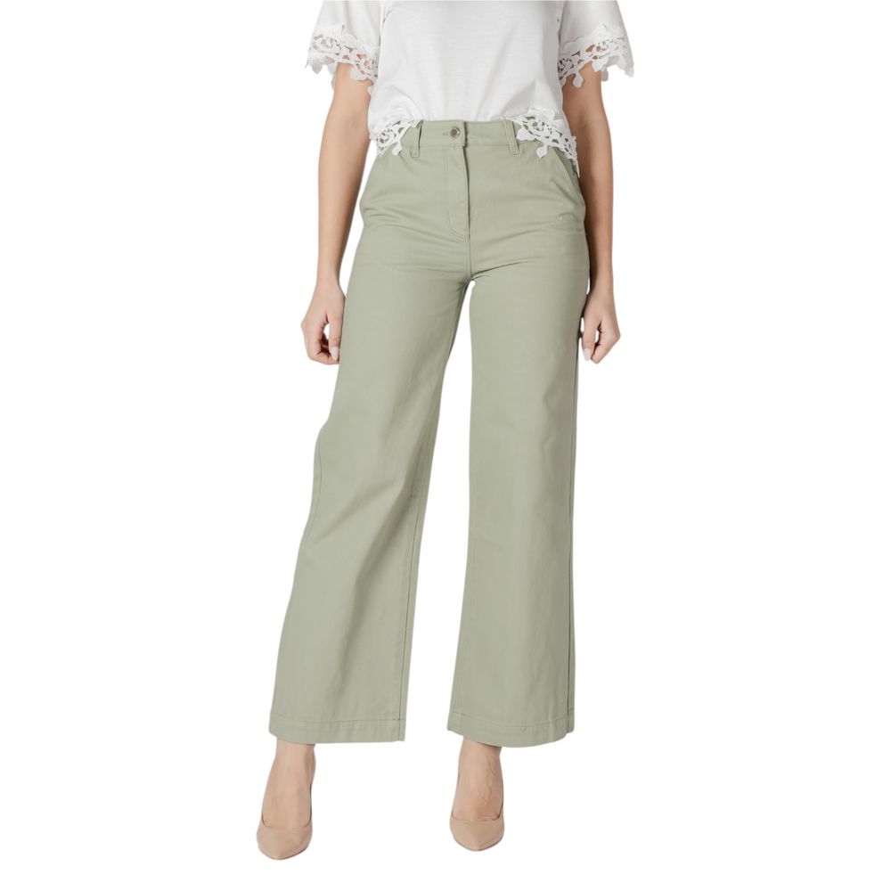 Morgan De Toi Green Cotton Relaxed Fit Jeans | Regal Royce