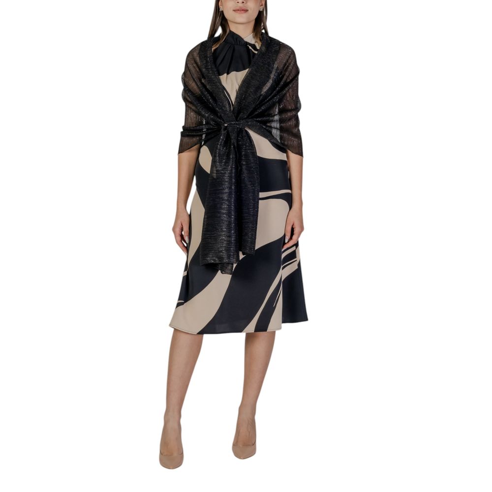 Rinascimento Black Polyester Scarf | Regal Royce