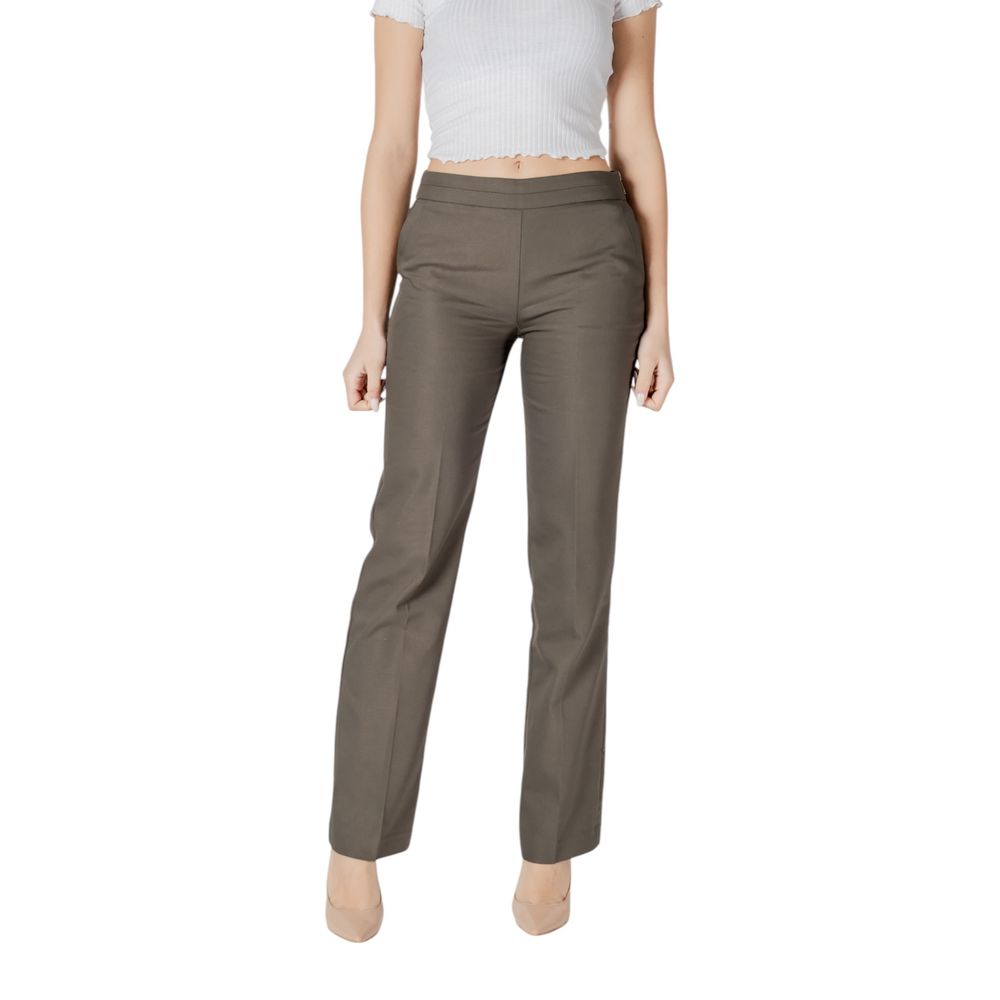 Morgan De Toi Green Cotton Pant