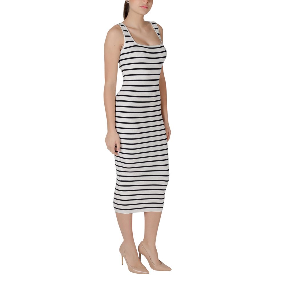 Morgan De Toi Beige Viscose Long Dress | Regal Royce
