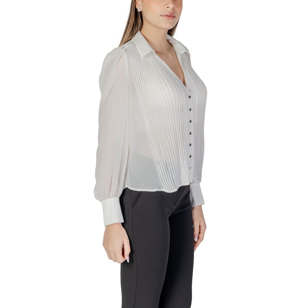 Morgan De Toi White Polyester Blouse | Regal Royce