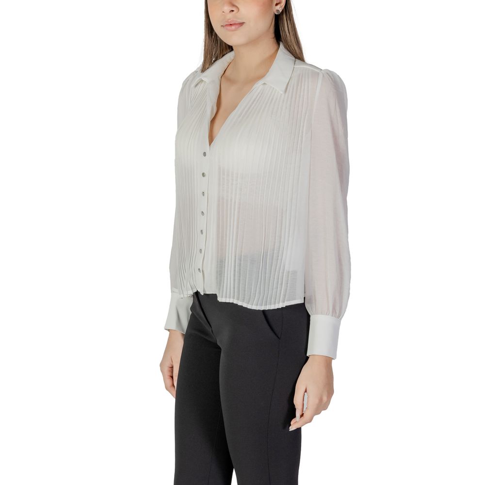 Morgan De Toi White Polyester Blouse | Regal Royce