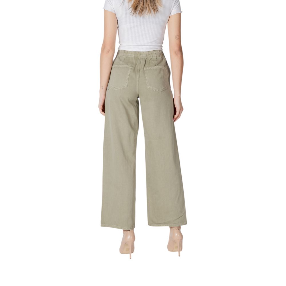 Only Green Cotton Casual Pants | Regal Royce