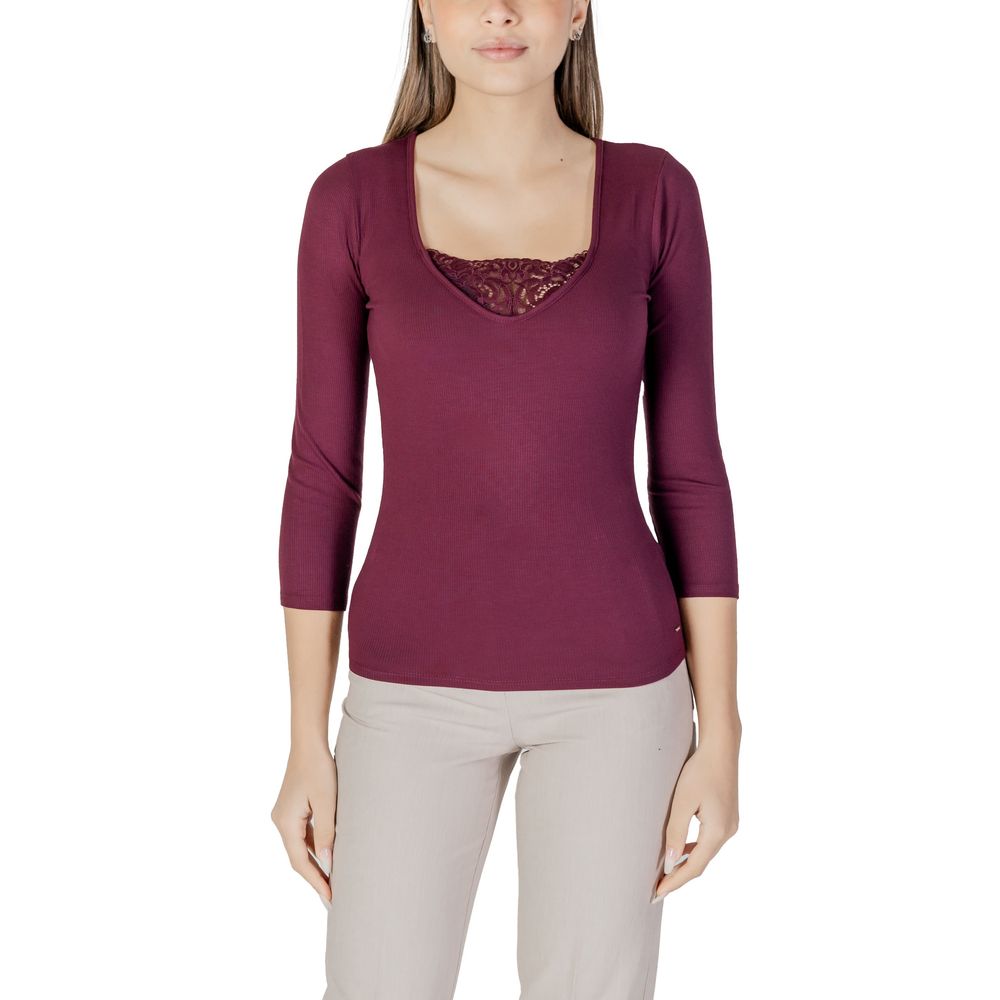 Morgan De Toi Purple Viscose Long Sleeve T-Shirt | Regal Royce