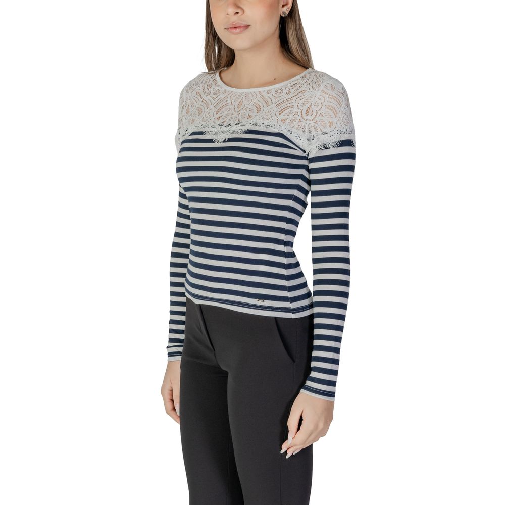 Morgan De Toi White Recycled Polyester Long Sleeve T-Shirt | Regal Royce