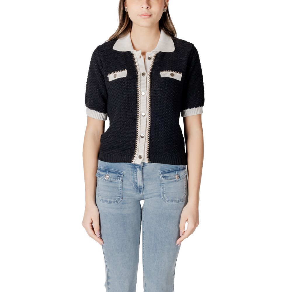 Morgan De Toi Black Recycled Cotton Shortsleeve Shirt | Regal Royce