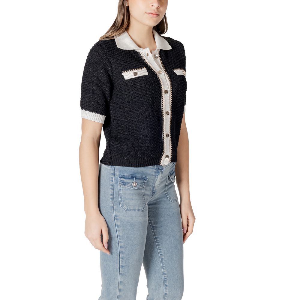 Morgan De Toi Black Recycled Cotton Shortsleeve Shirt | Regal Royce