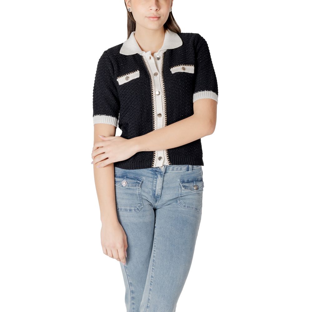 Morgan De Toi Black Recycled Cotton Shortsleeve Shirt | Regal Royce