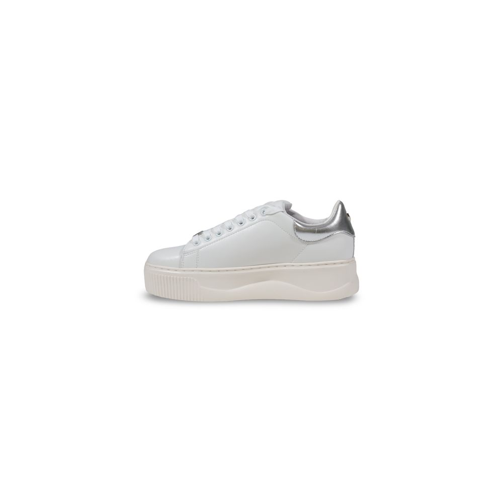 Cult White Leather Low Top Sneakers | Regal Royce