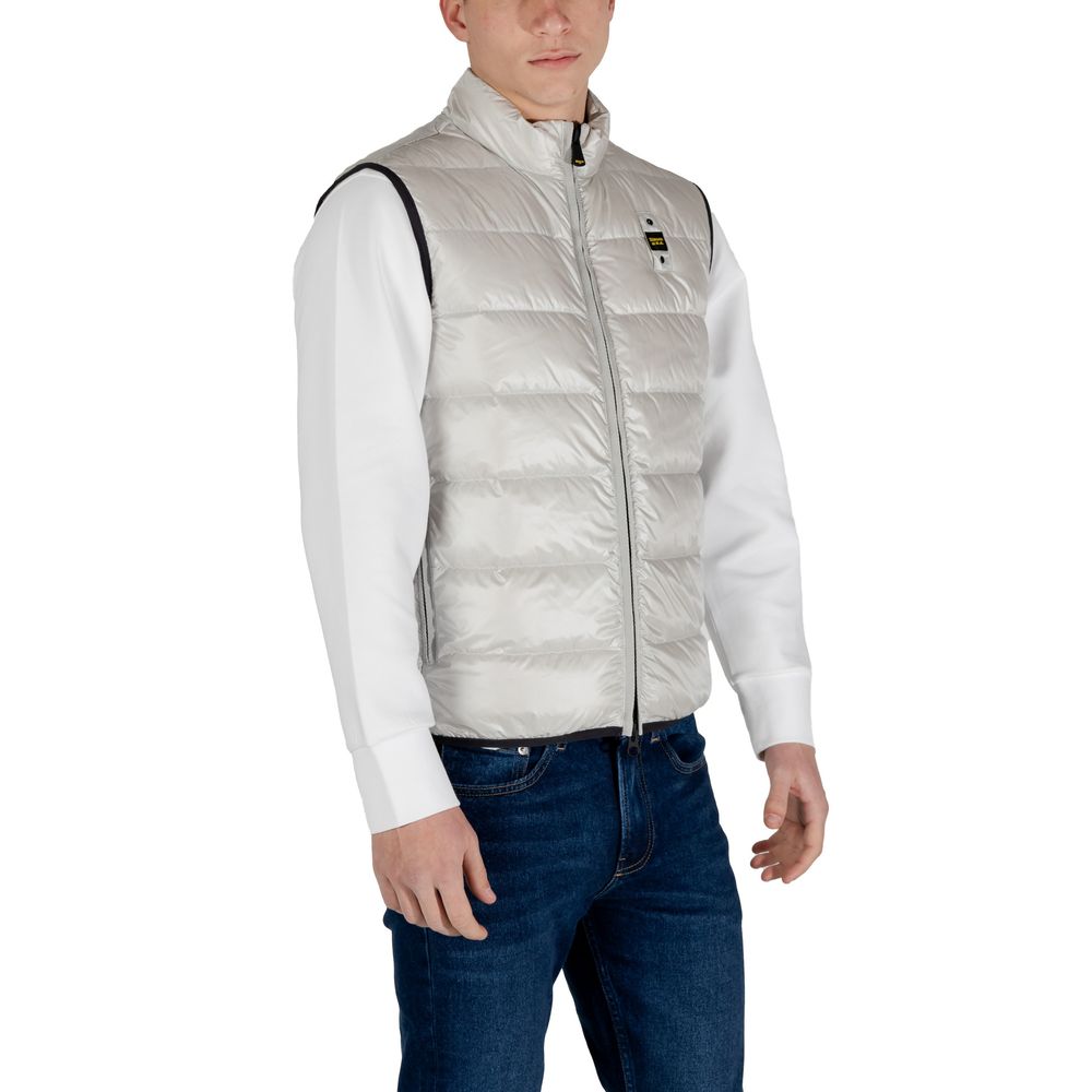 Blauer Gray Polyamide Sleveless Jacket | Regal Royce