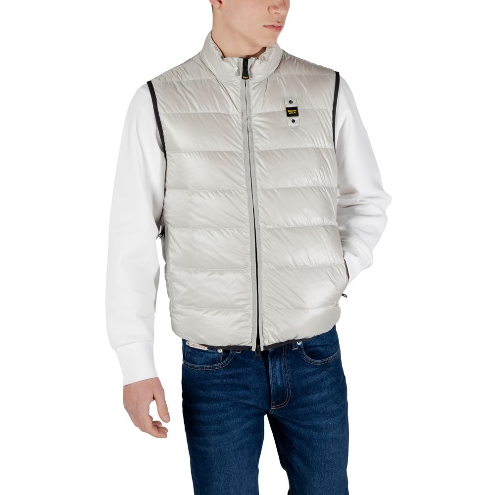 Blauer Gray Polyamide Sleveless Jacket