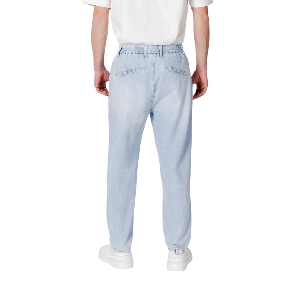 Gianni Lupo Blue Cotton Slim Fit Jeans | Regal Royce