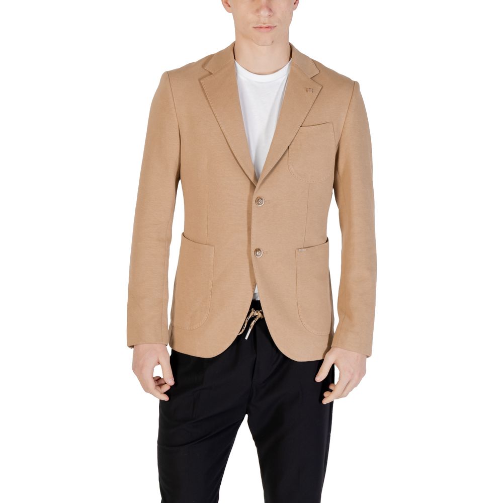 Gianni Lupo Beige Cotton Blazer | Regal Royce