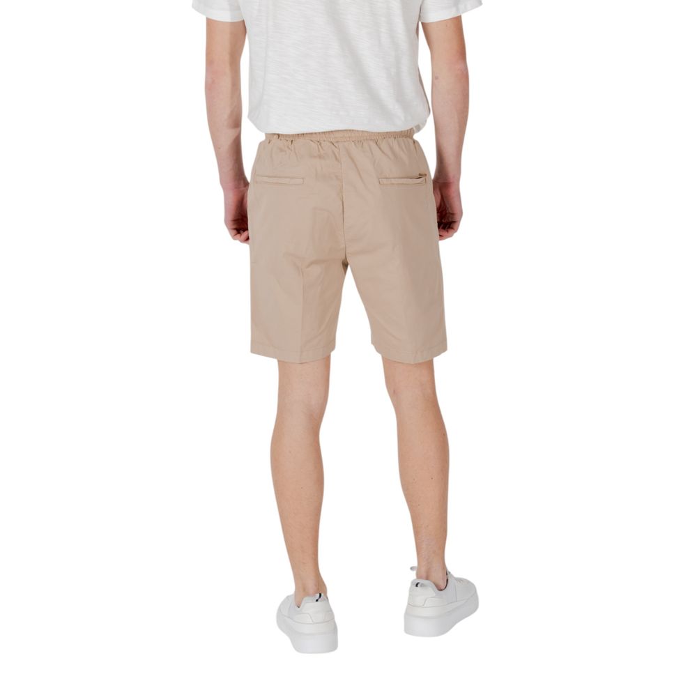 Gianni Lupo Beige Cotton Bermuda Shorts | Regal Royce